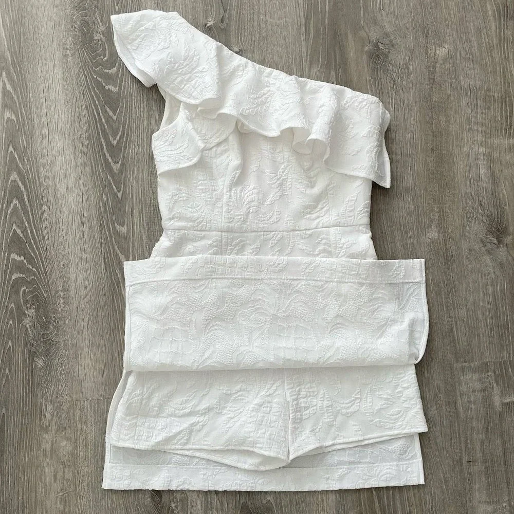 Lilly Pulitzer Kipton One Shoulder Romper 14 - Picture 10 of 10